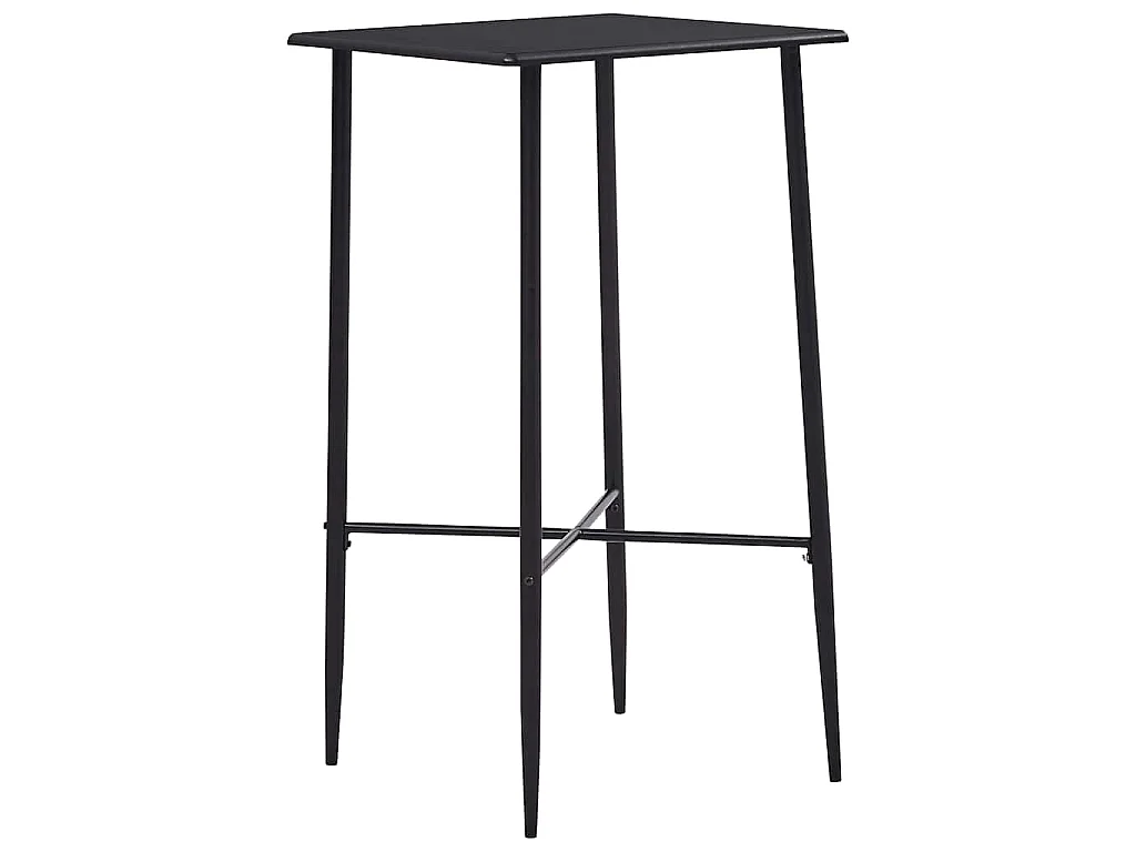 Table de bar Noir 60x60x111 cm MDF