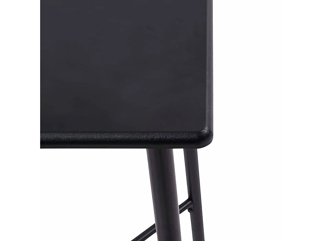 Table de bar Noir 60x60x111 cm MDF