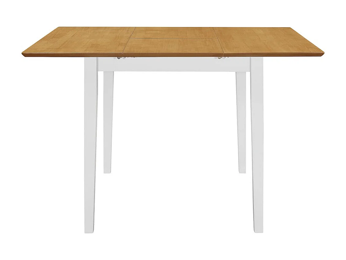 Mesa de jantar extensível (80-120)x80x74 cm MDF branco