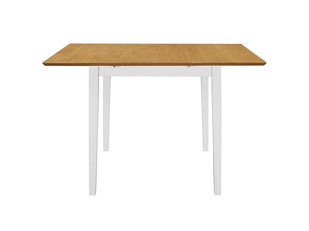 Table à manger extensible Blanc (80-120)x80x74 cm MDF