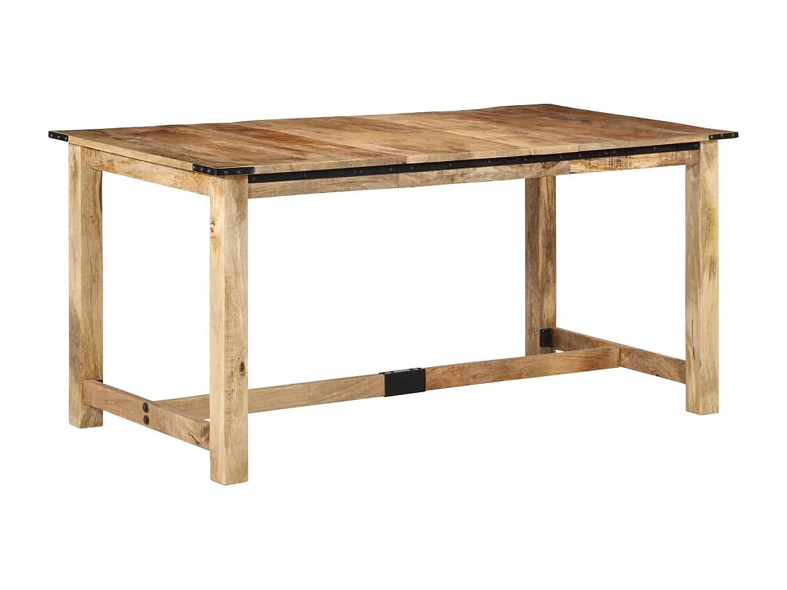 Eettafel 160x80x75 cm massief mangohout