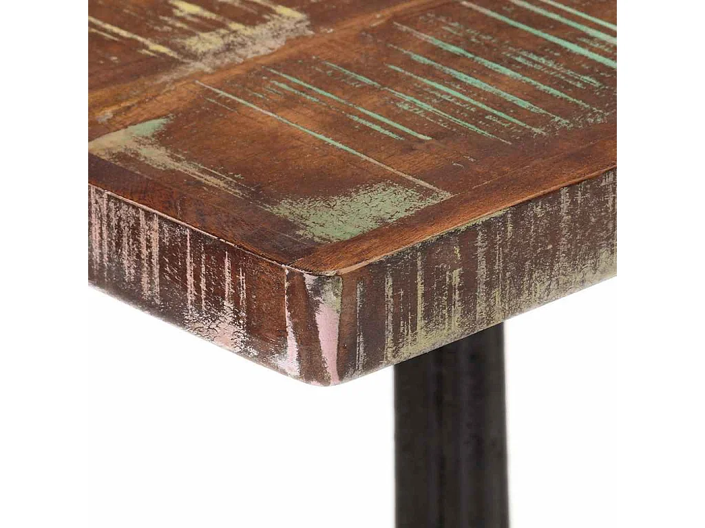 Table de bistro 60x60x76 cm Bois massif de récupération
