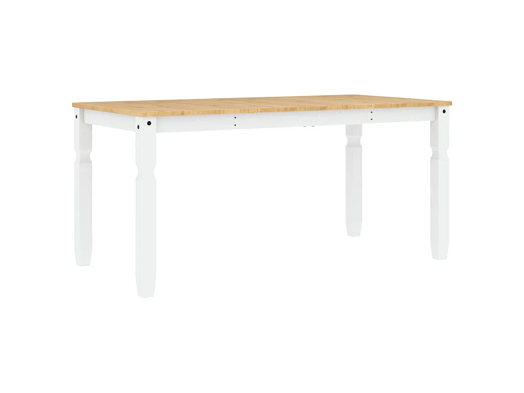 Tavolo da Pranzo Corona 160x80x75 cm in Legno Massello di Pino