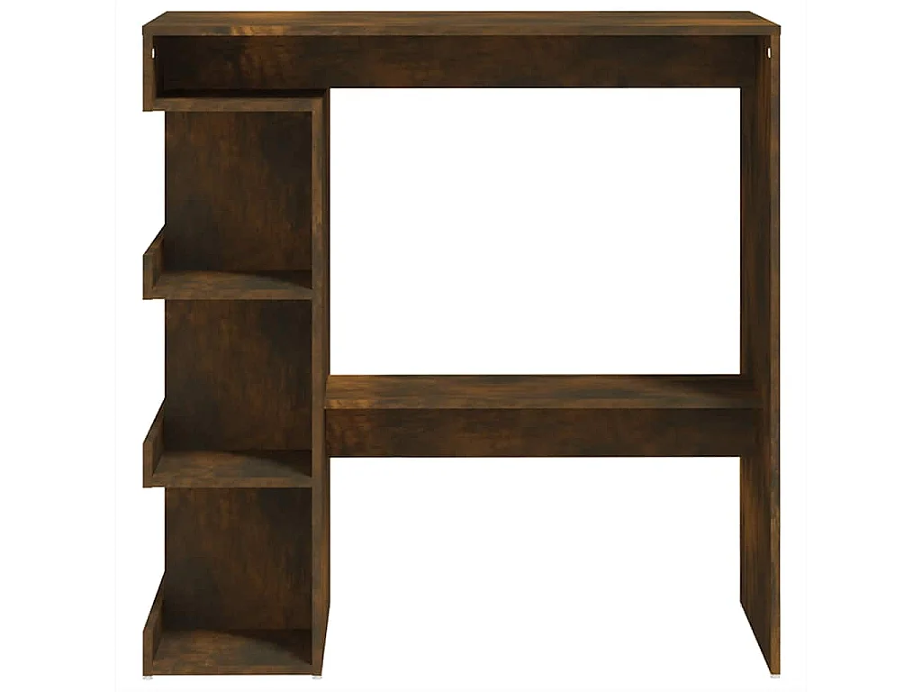 Bartisch mit Regal Räuchereiche 100x50x101,5 cm Holzwerkstoff