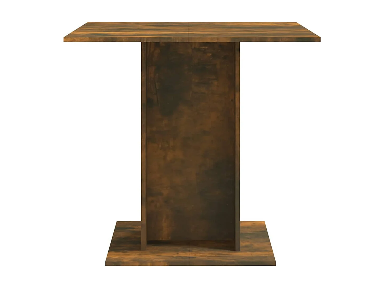 Table à dîner Chêne fumé 80x80x75 cm Bois d'ingénierie