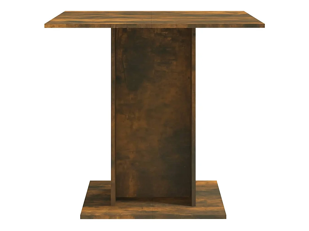 Tavolo da Pranzo rovere fumo 80x80x75 cm Legno Multistrato