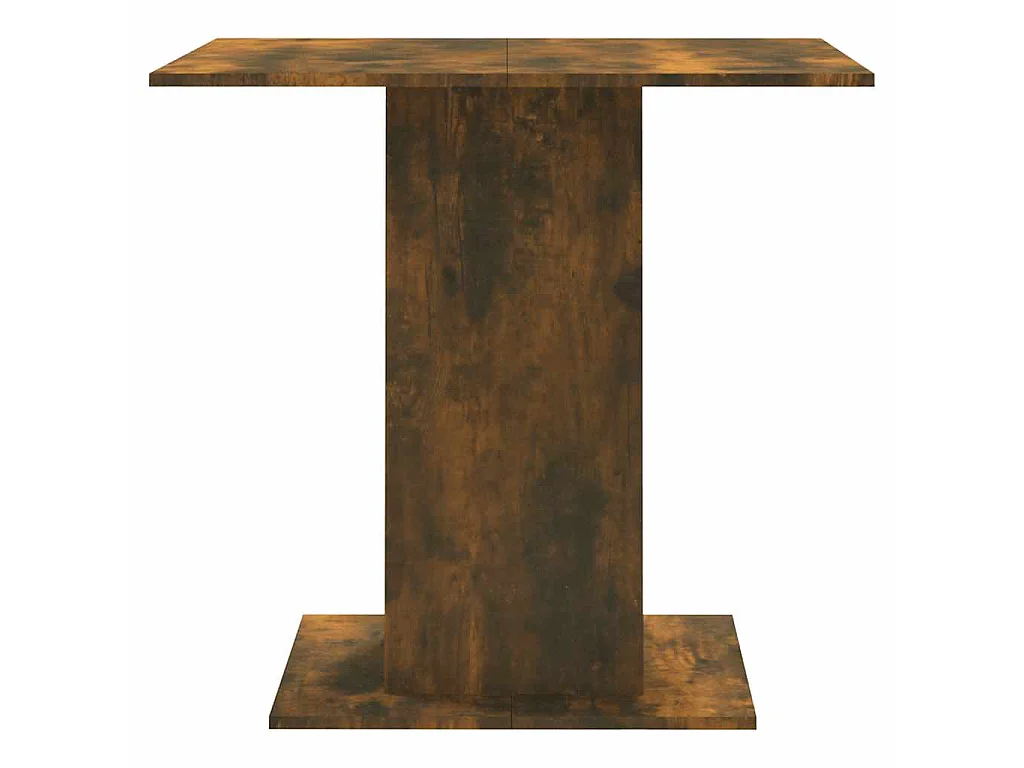 Tavolo da Pranzo rovere fumo 80x80x75 cm Legno Multistrato