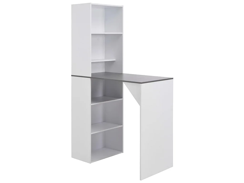 Bartafel met kast 115x59x200 cm wit