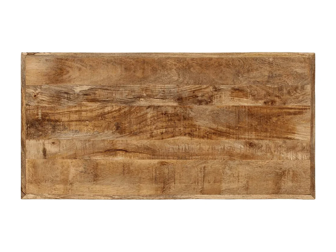 Mesa de comedor madera maciza de mango 110x55x75 cm