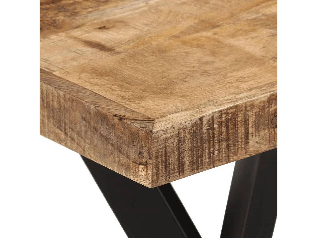 Mesa de comedor madera maciza de mango 110x55x75 cm
