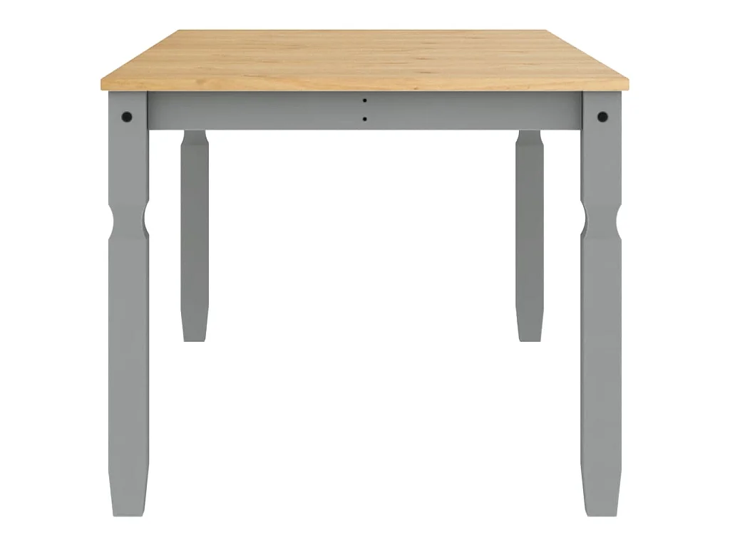 Esstisch Corona Grau 180x90x75 cm Massivholz Kiefer