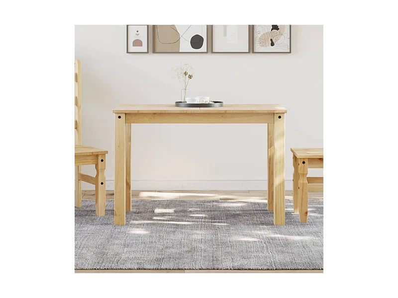 Mesa de jantar Panama 117x60x75 cm madeira de pinho maciça