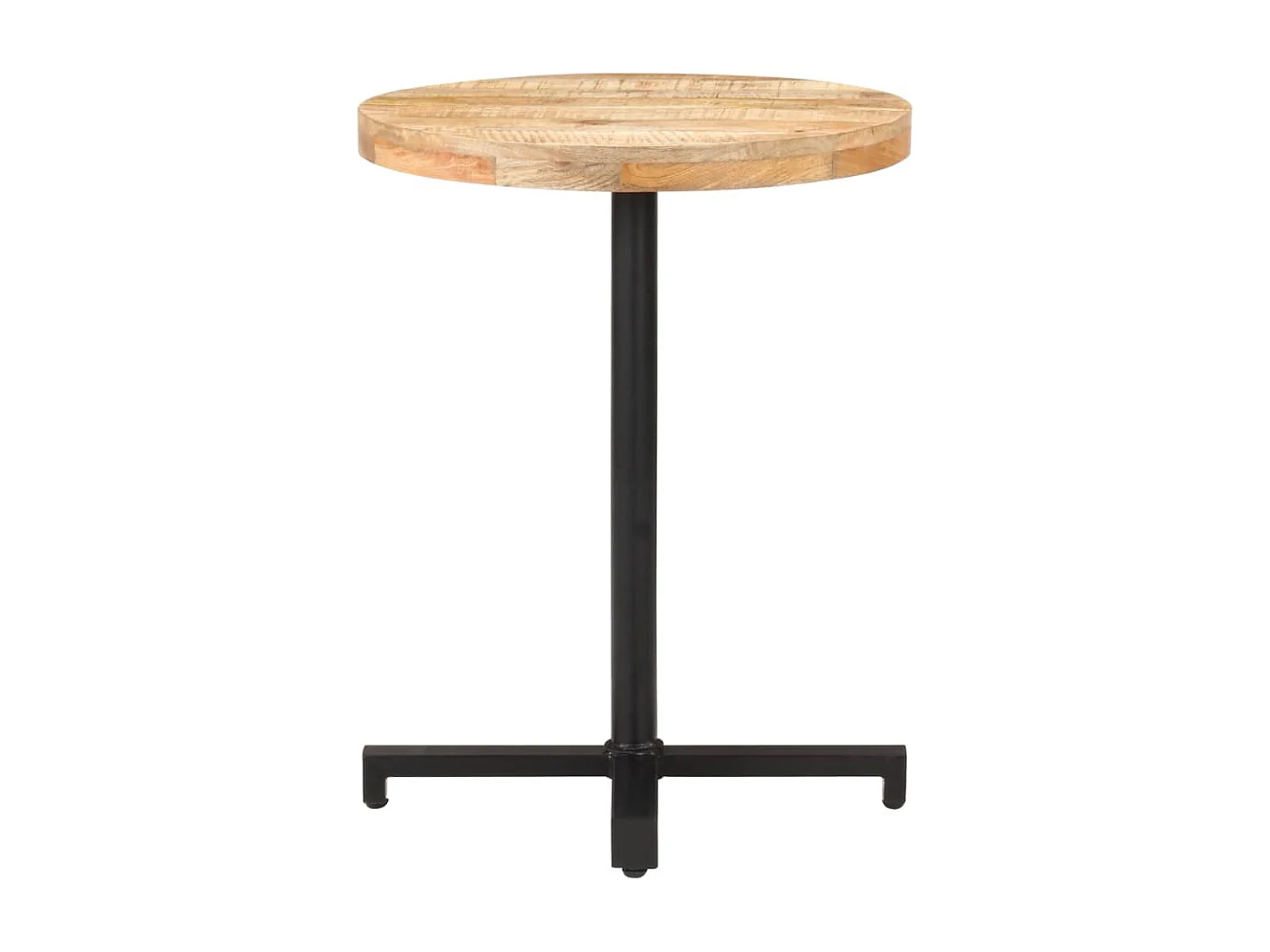 Bistrotisch Rund Ø60x75 cm Raues Mangoholz
