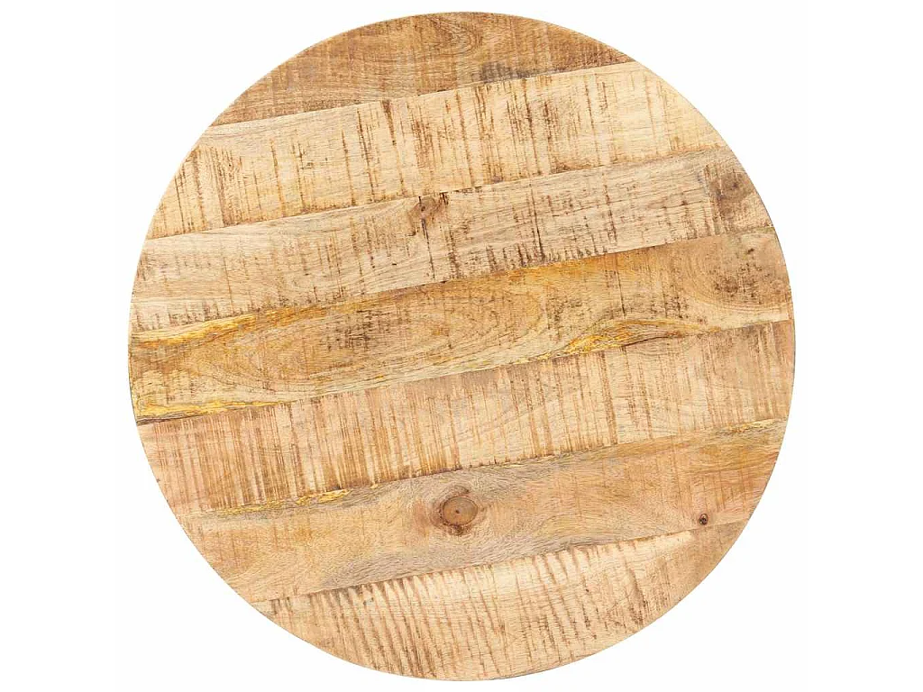 Bistrotisch Rund Ø60x75 cm Raues Mangoholz