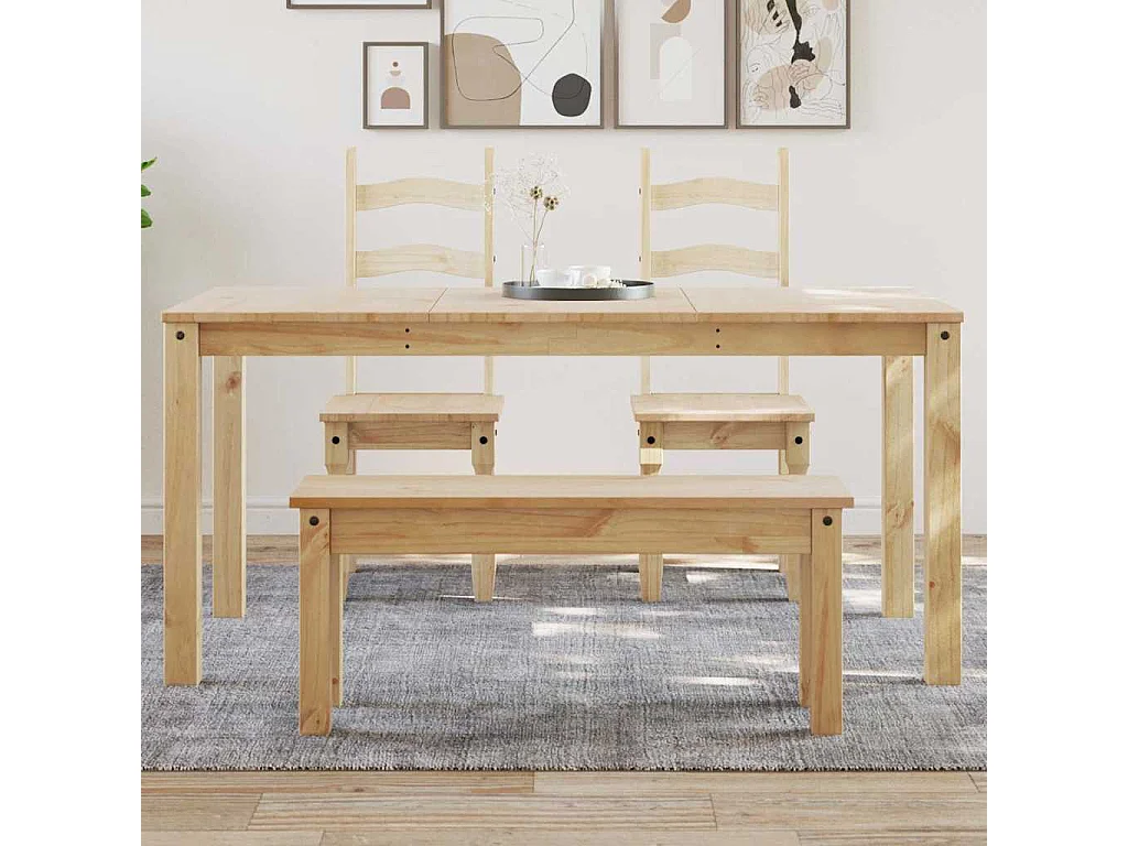 Table à manger Panama 160x80x75 cm bois massif de pin