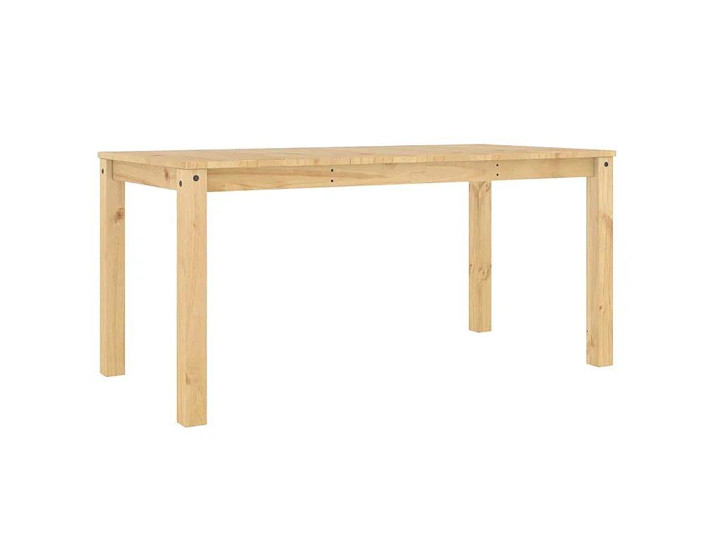 Mesa de jantar Panama 160x80x75 cm madeira de pinho maciça