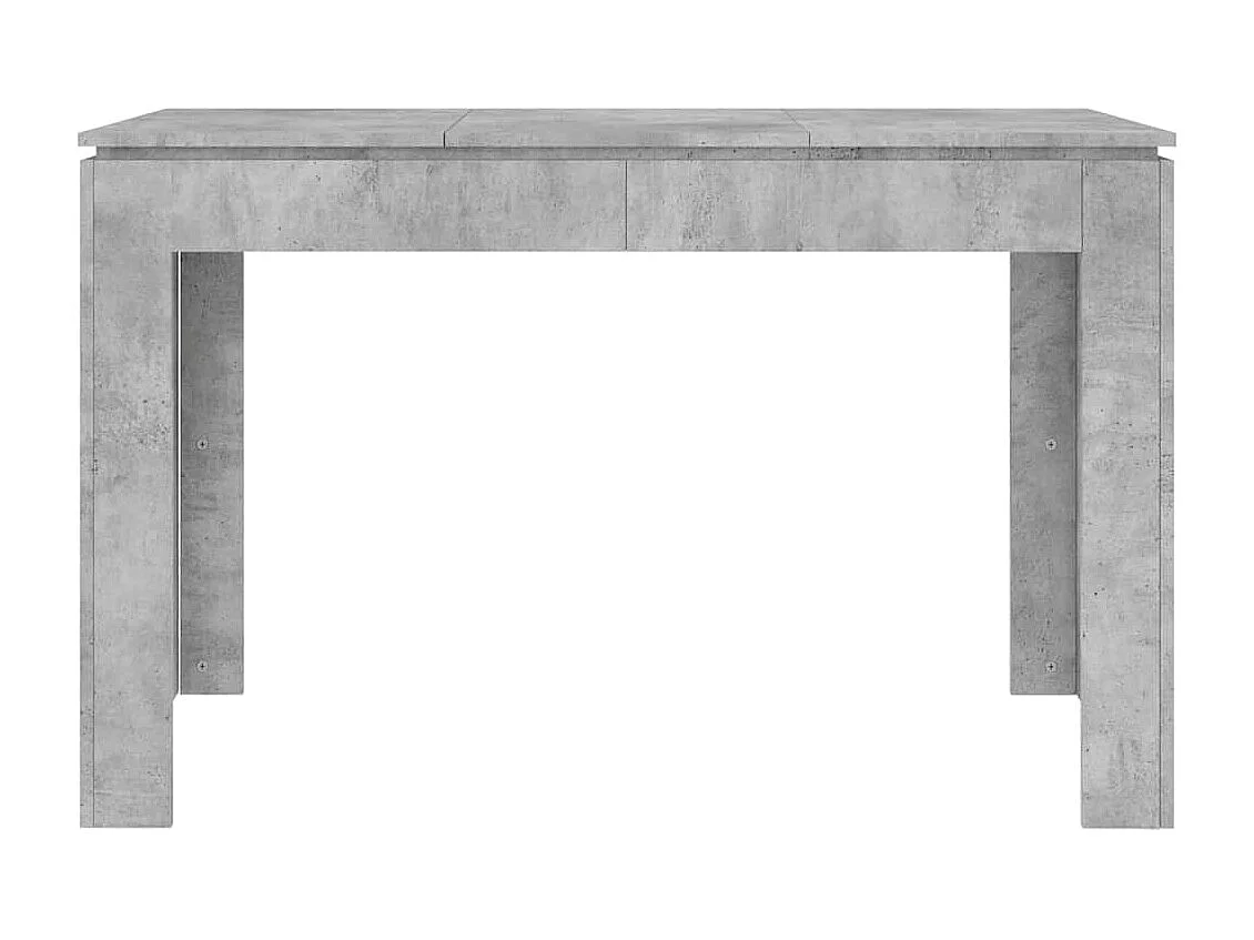 Mesa de jantar 120x60x76 cm contraplacado cinzento cimento