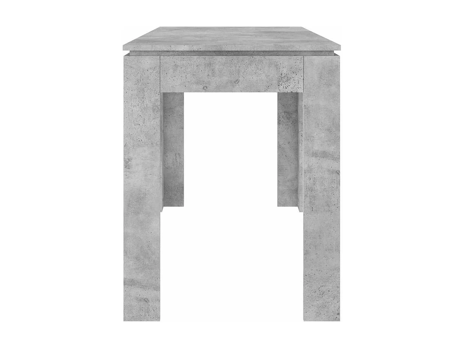 Mesa de jantar 120x60x76 cm contraplacado cinzento cimento