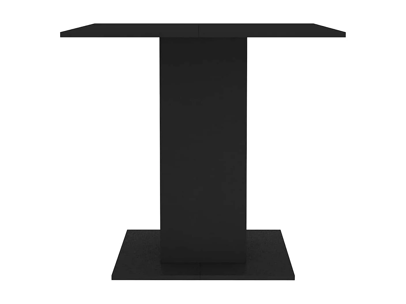 Eettafel 80x80x75 cm bewerkt hout zwart