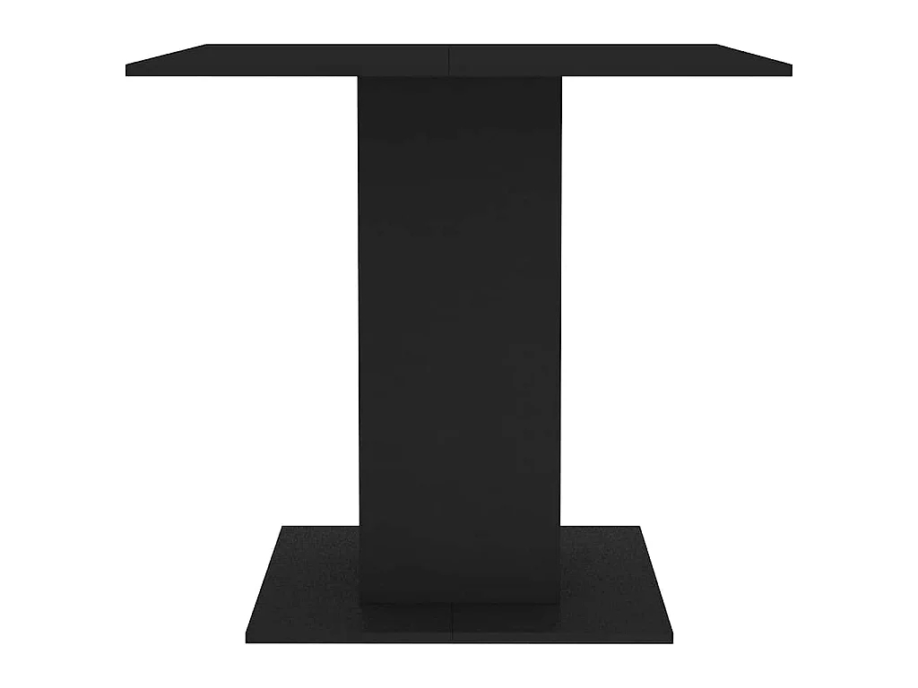 Table à manger Noir 80x80x75 cm bois d'ingénierie