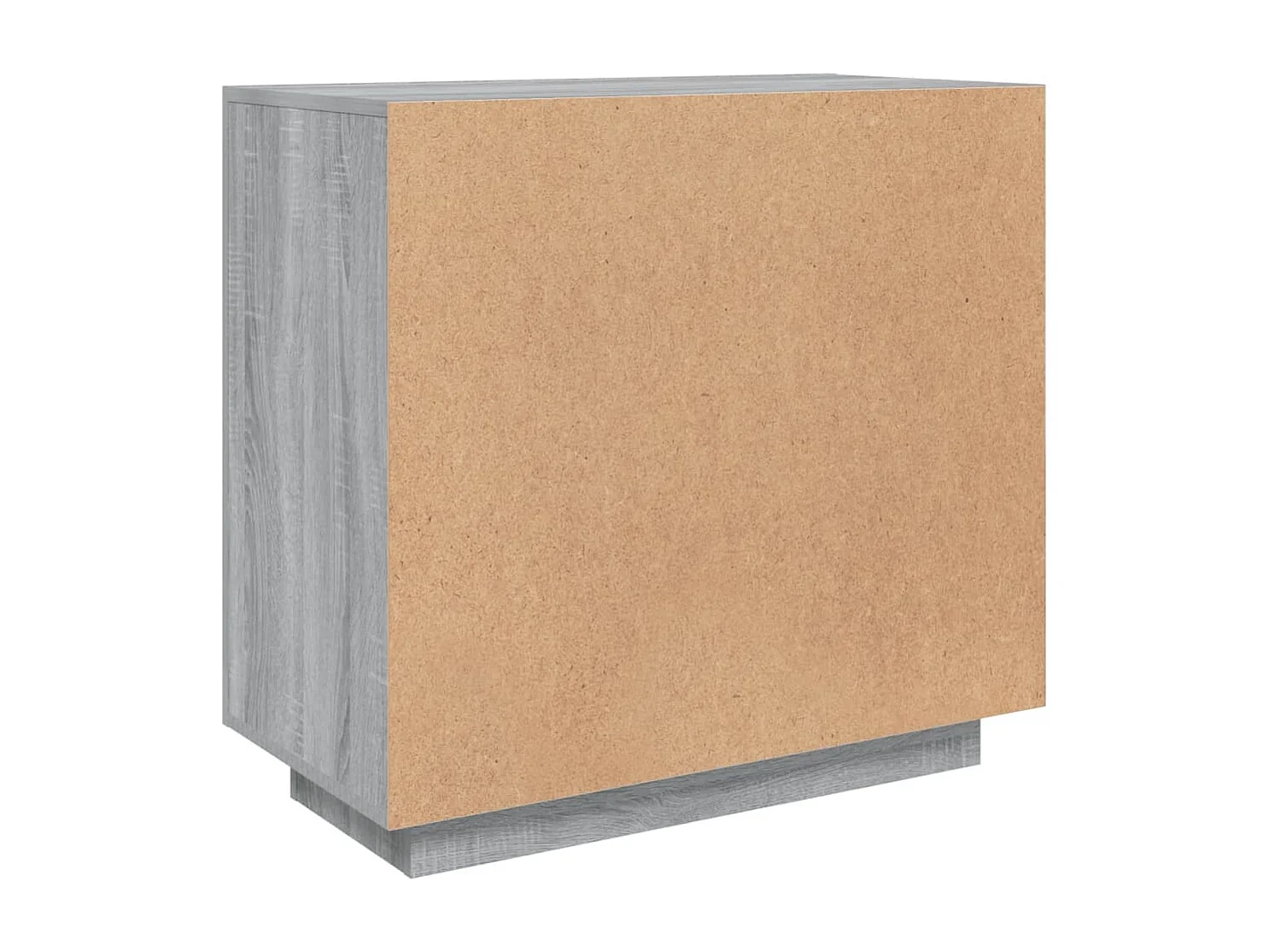 Dressoir 80x40x75 cm bewerkt hout grijs sonoma eikenkleurig