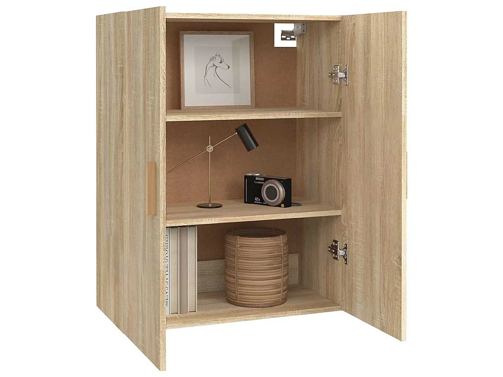 Bovenkast 69,5x34x90 cm sonoma eikenkleurig