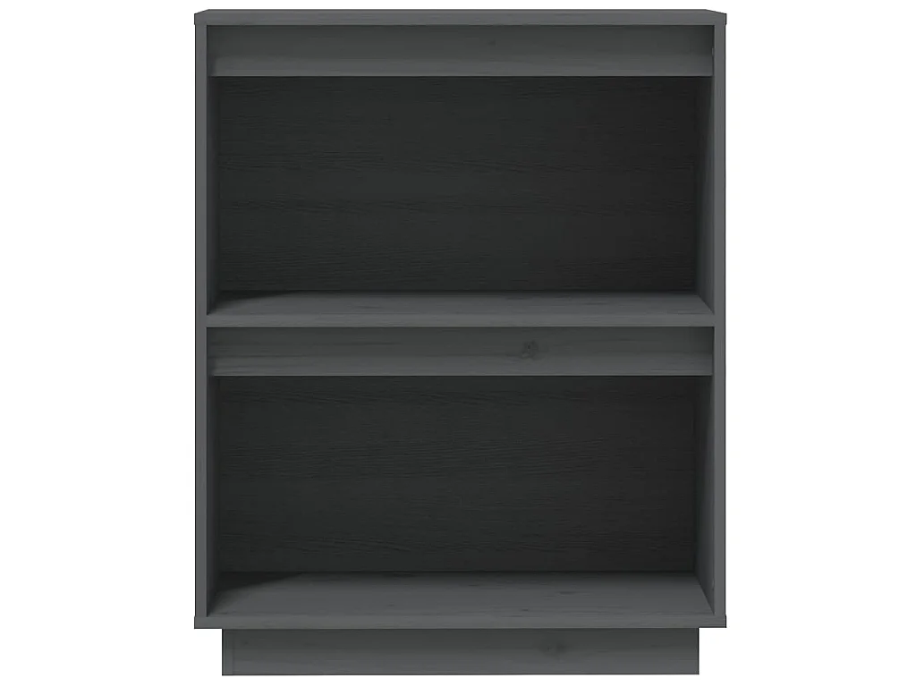 Armoire console Gris 60x34x75 cm Bois de pin solide