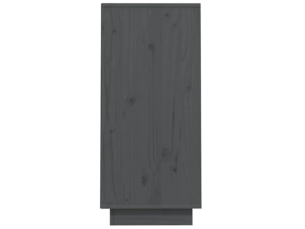 Armoire console Gris 60x34x75 cm Bois de pin solide