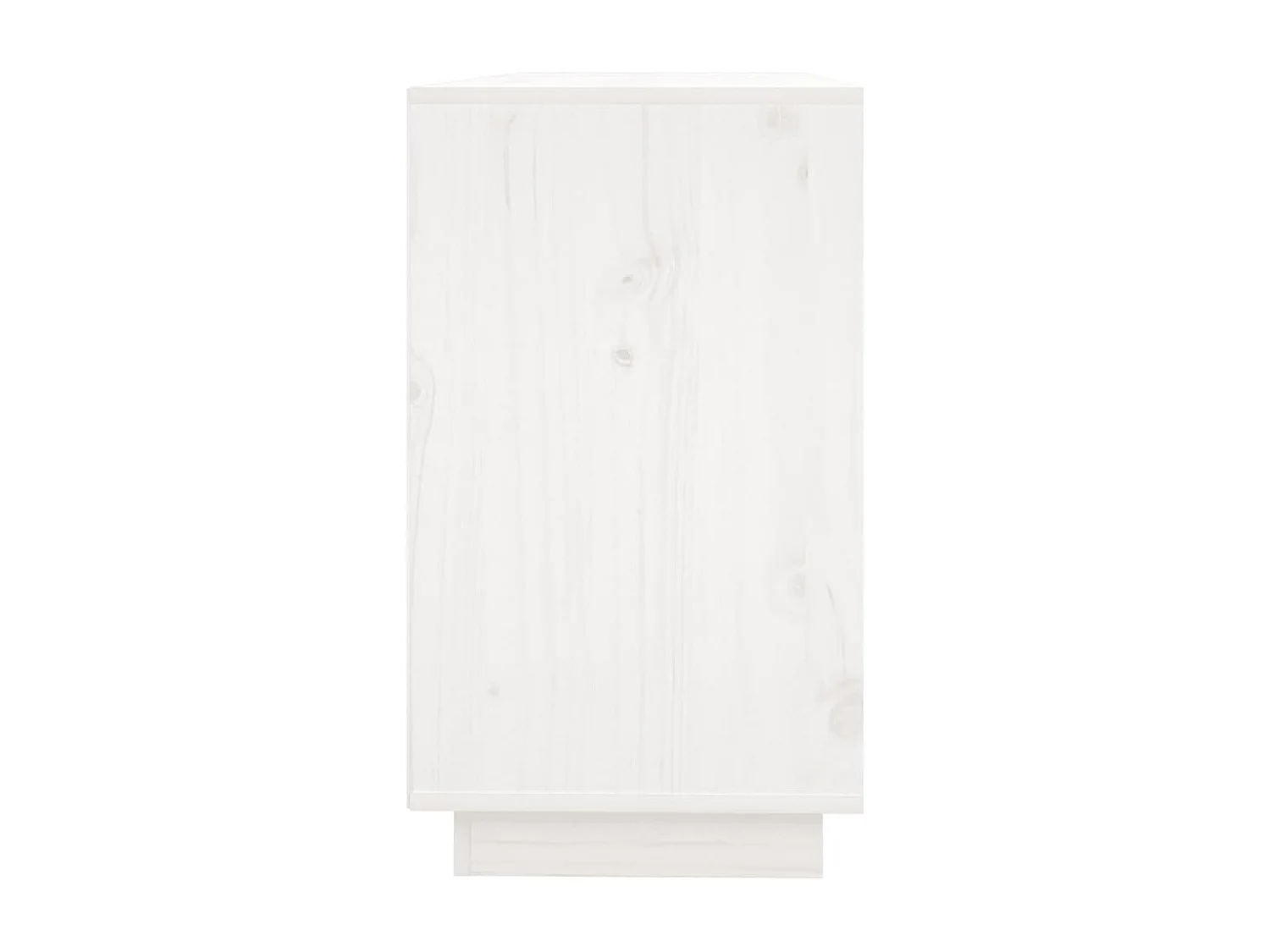 Dressoir 111x34x60 cm massief grenenhout wit