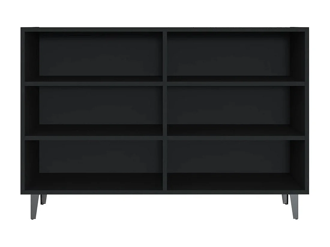 Buffet noir 103,5x35x70 cm bois d'ingénierie
