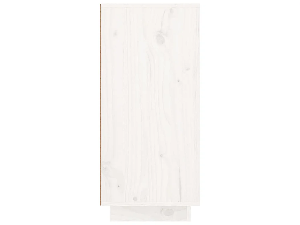 Buffet Blanc 111x34x75 cm Bois massif de pin