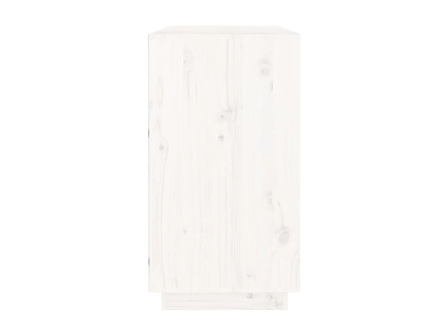 Buffet Blanc 100x40x75 cm Bois massif de pin