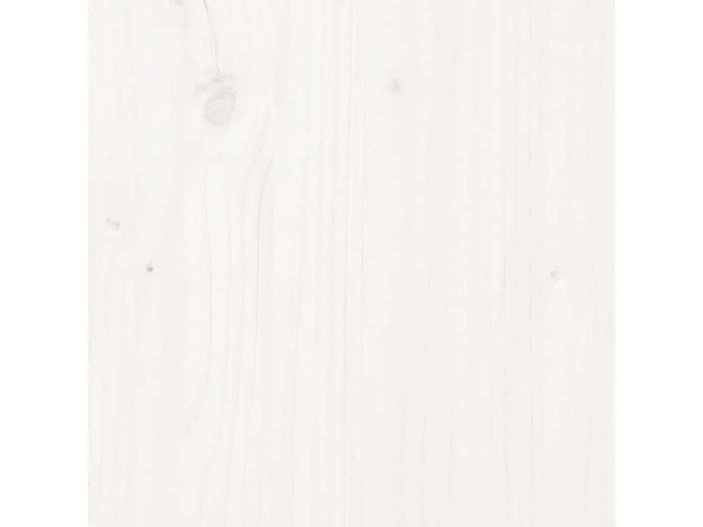 Buffet Blanc 100x40x75 cm Bois massif de pin