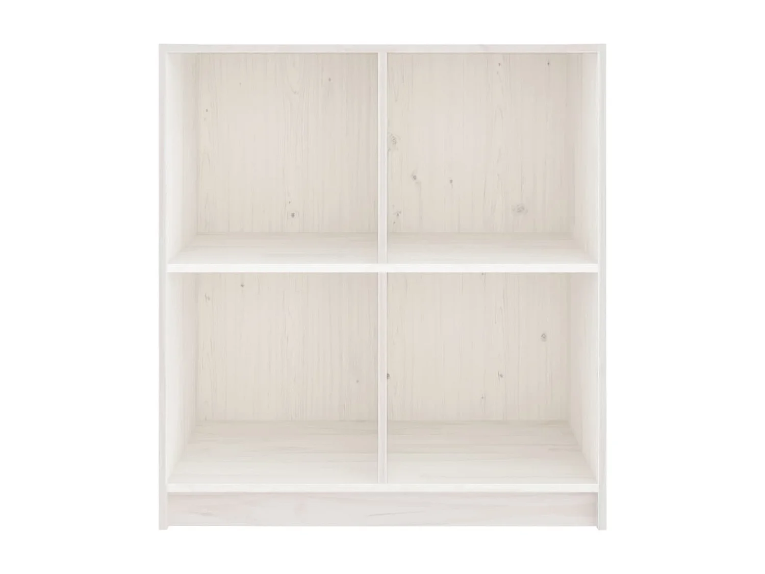 Buffet blanc 70x33x76 cm bois massif de pin