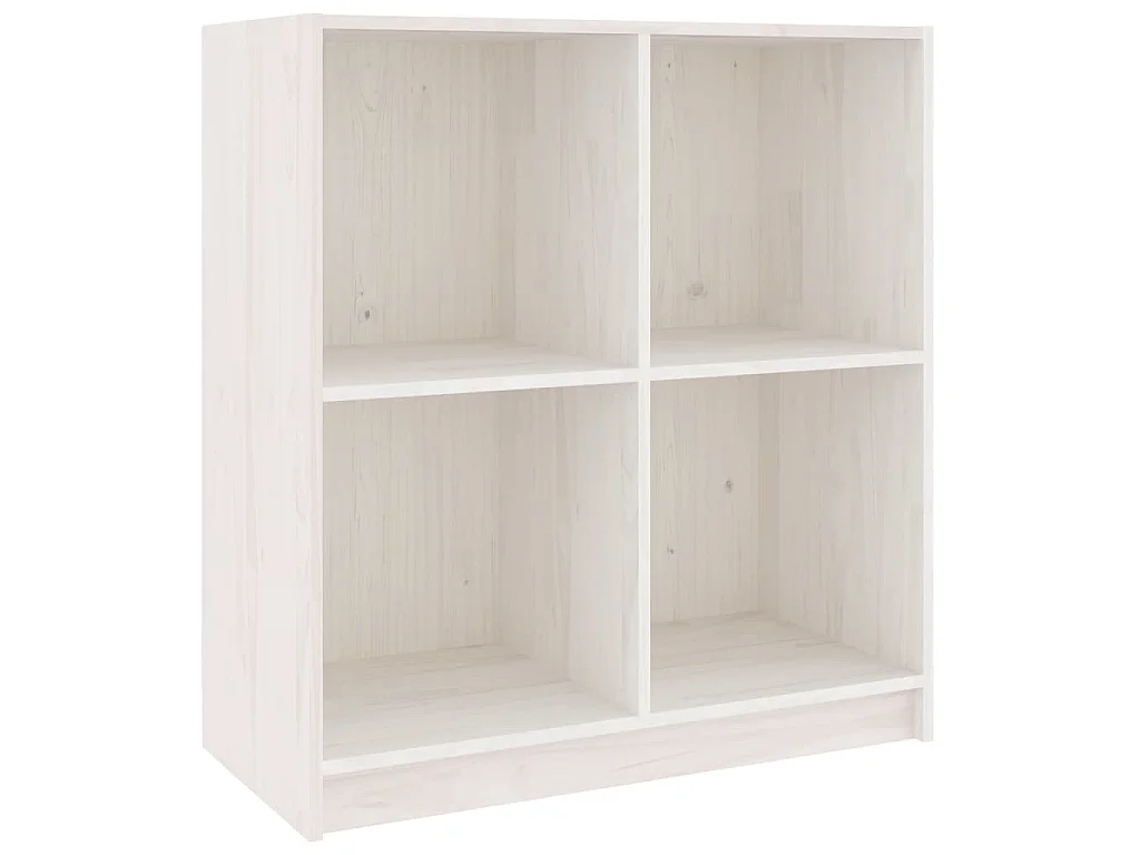 Buffet blanc 70x33x76 cm bois massif de pin