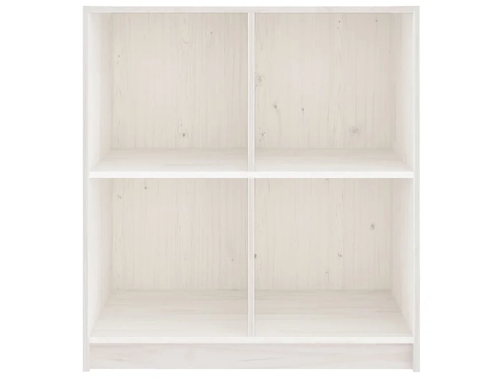 Buffet blanc 70x33x76 cm bois massif de pin