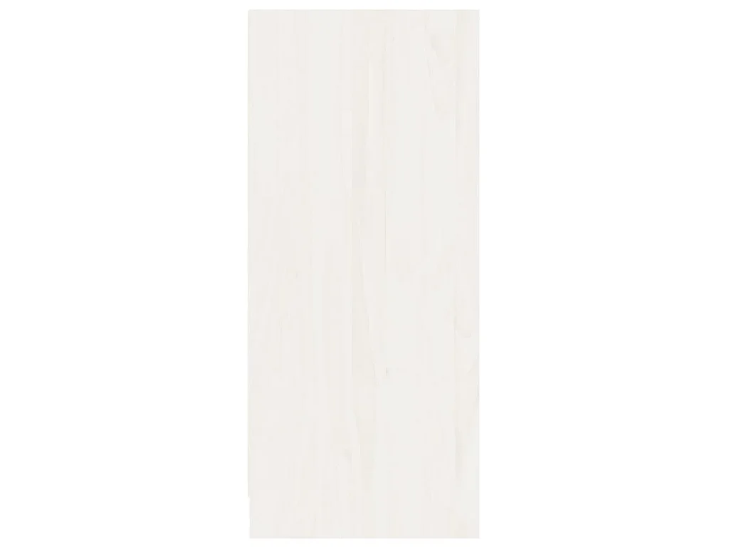 Buffet blanc 70x33x76 cm bois massif de pin