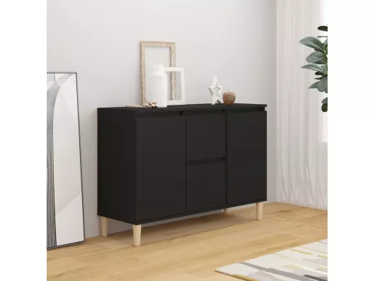 Kauf Unique Sideboard Schwarz 103,5x35x70 cm Holzwerkstoff