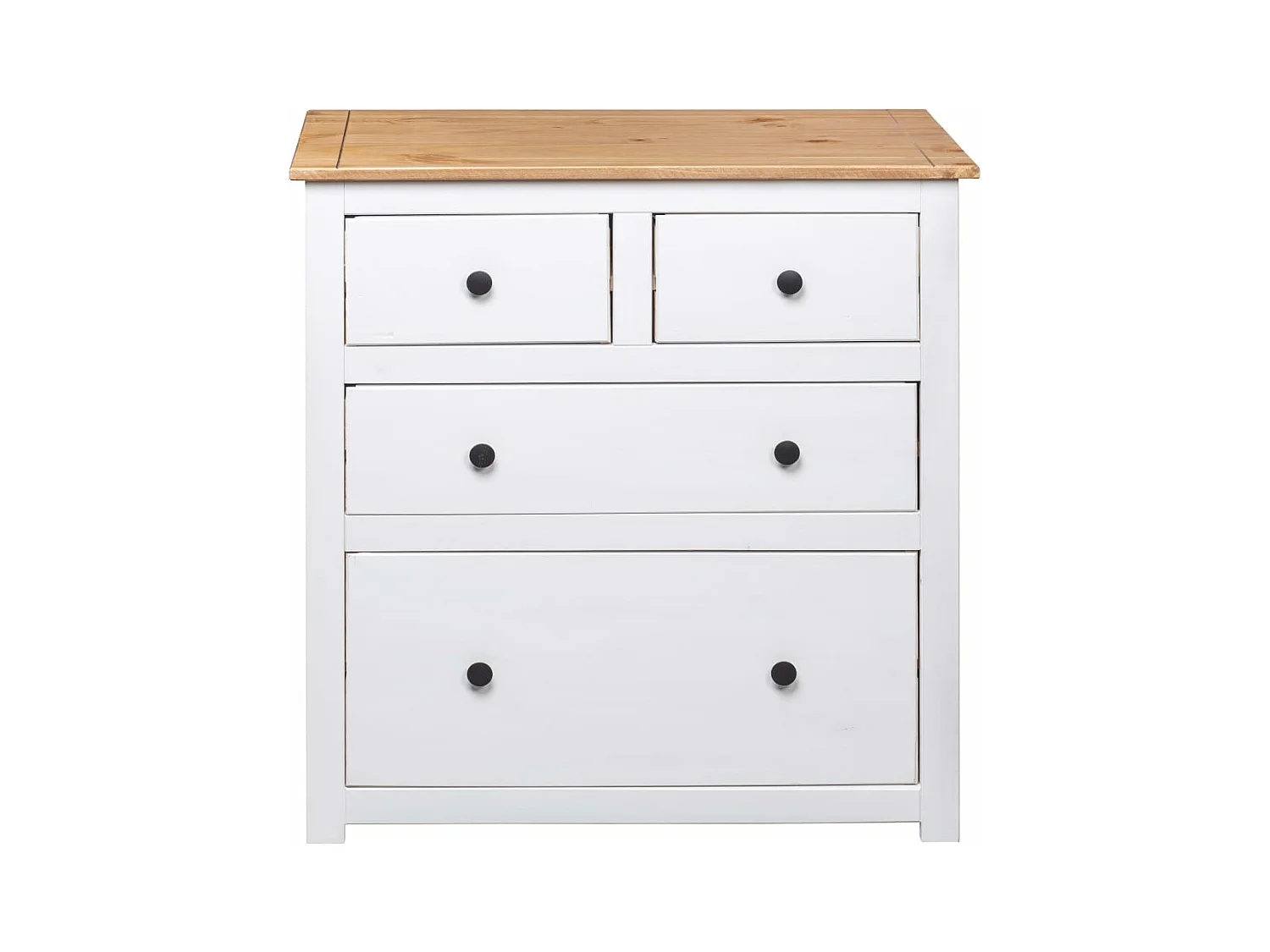 Buffet Blanc 80x40x83 cm Pin Gamme Panama