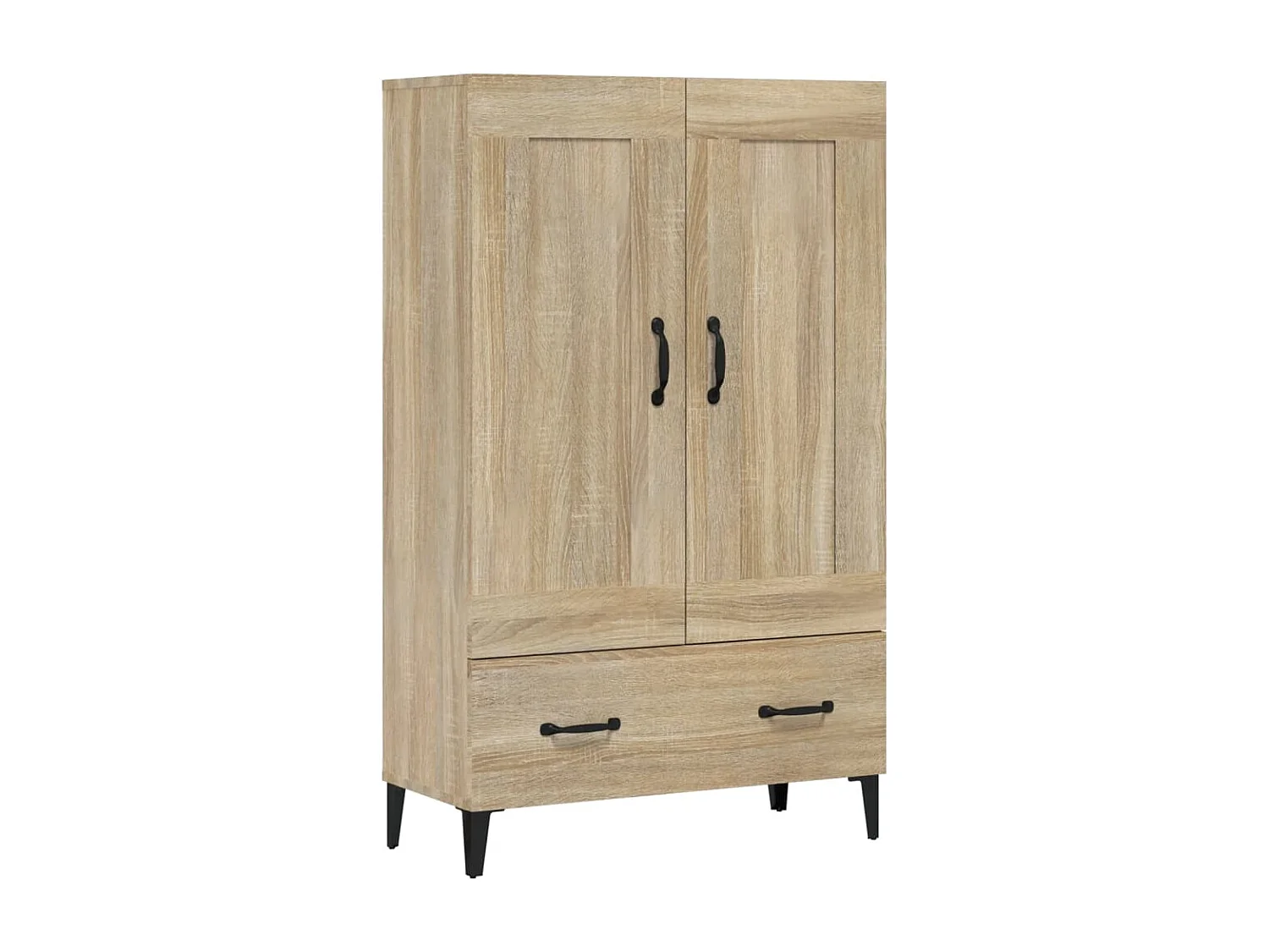 Credenza Rovere Sonoma 70x31x115 cm in Legno Multistrato