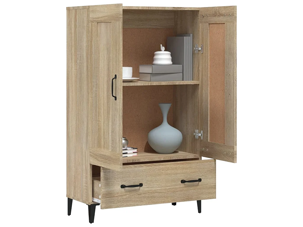 Buffet haut Chêne sonoma 70x31x115 cm Bois d'ingénierie