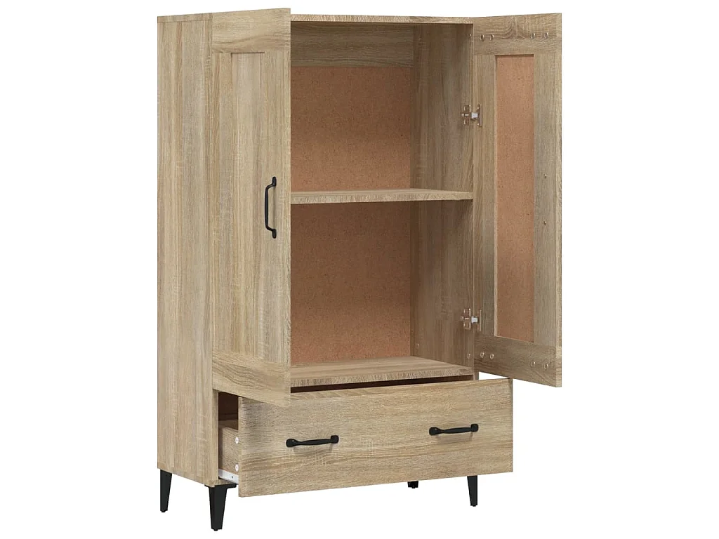 Buffet haut Chêne sonoma 70x31x115 cm Bois d'ingénierie