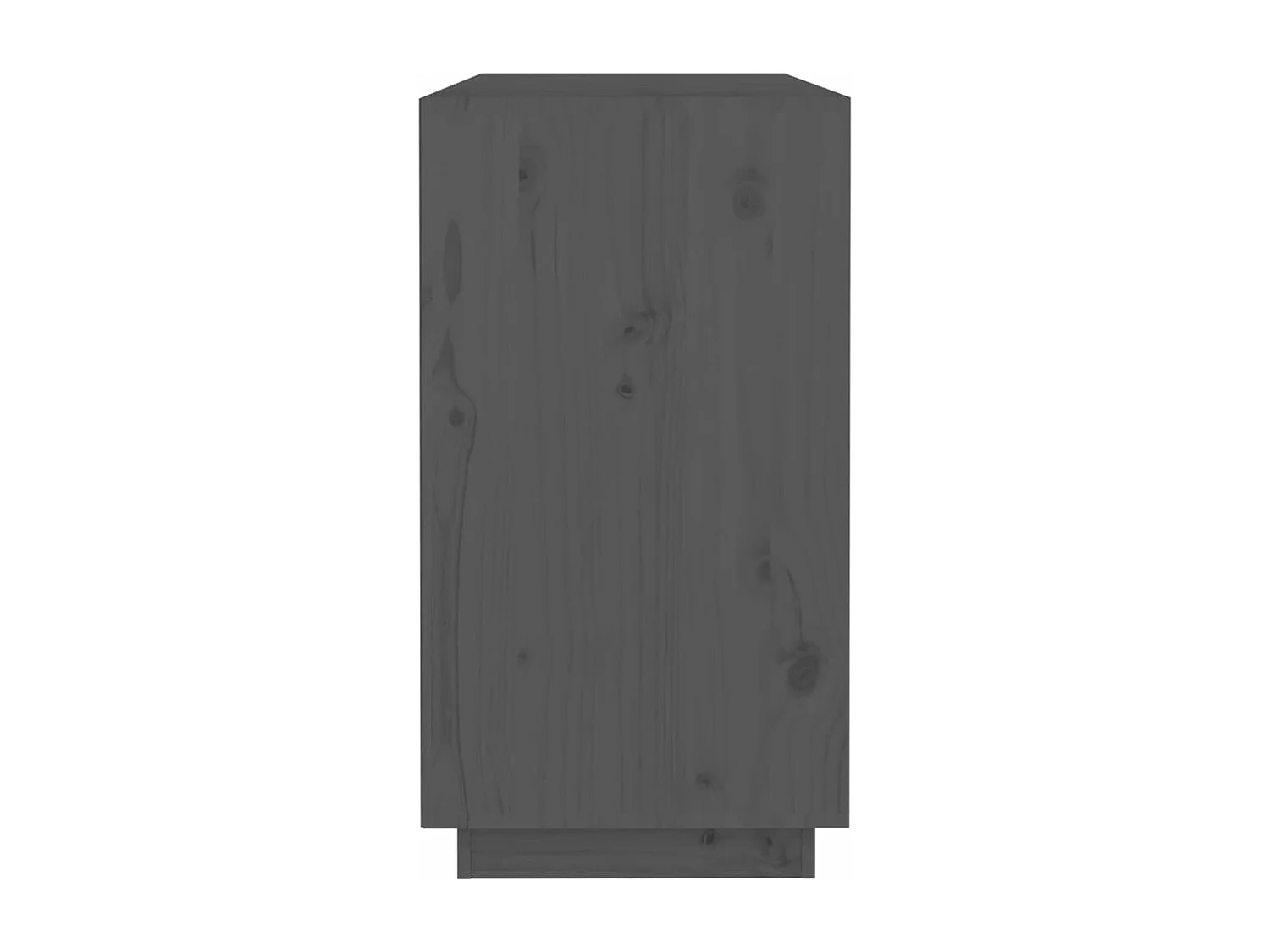 Buffet Gris 100x40x75 cm Bois massif de pin