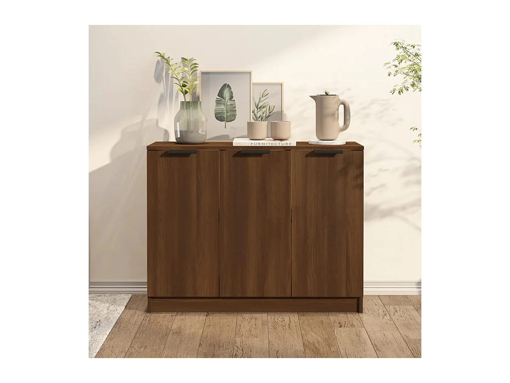 Buffet Chêne marron 90,5x30x70 cm Bois d'ingénierie