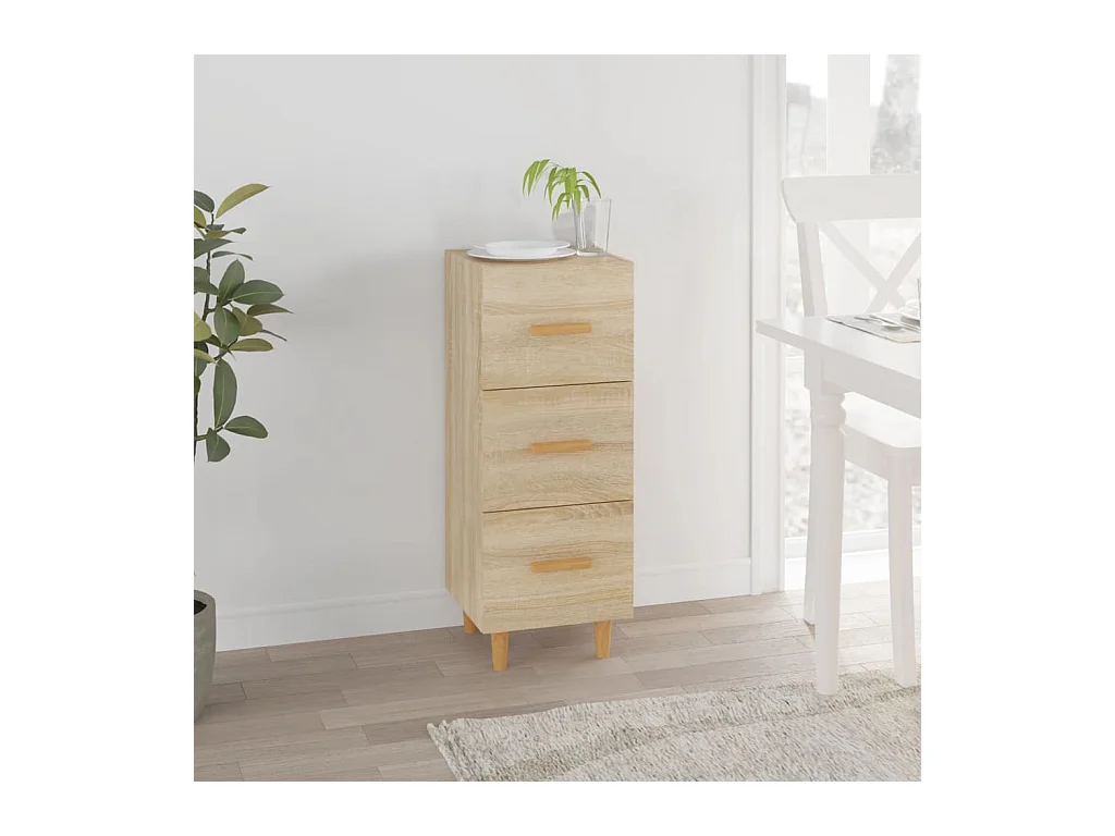 Sideboard Sonoma-Eiche 34,5x34x90 cm Holzwerkstoff