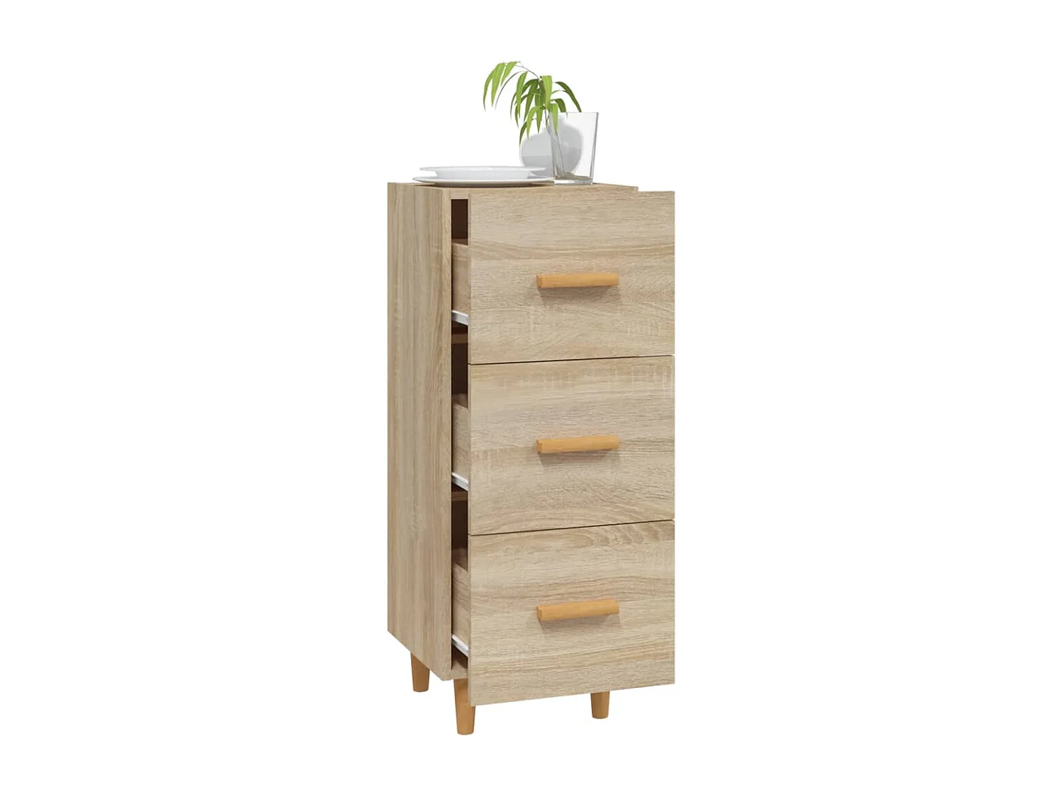 Buffet Chêne sonoma 34,5x34x90 cm Bois d'ingénierie