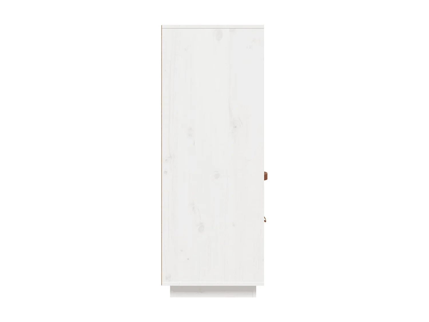 Hoge kast 100x40x108,5 cm massief grenenhout wit