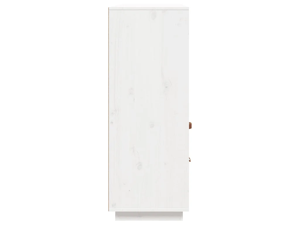 Highboard Weiß 100x40x108,5 cm Massivholz Kiefer