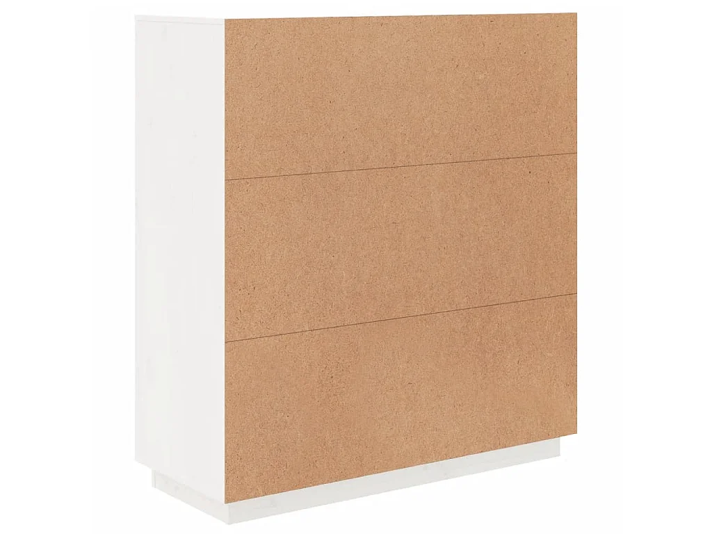 Highboard Weiß 100x40x108,5 cm Massivholz Kiefer