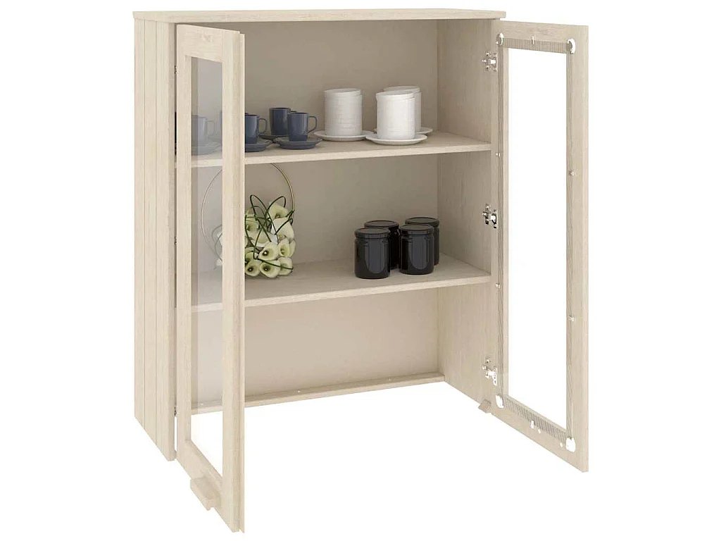 Dessus de buffet HAMAR Marron miel 85x35x100 cm Bois de pin